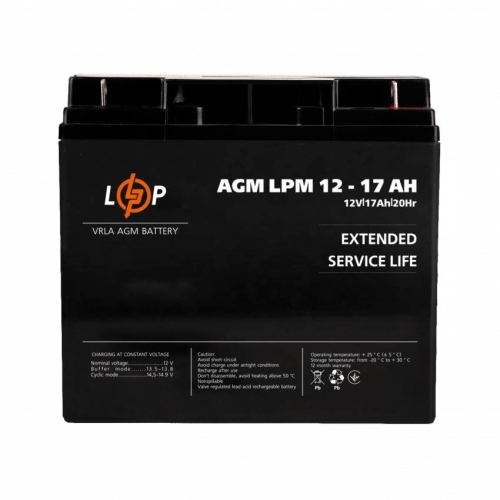 Акумулятор AGM LPM 12V - 17 Ah (2020)