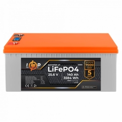 Акумулятор LP LiFePO4 LCD 24V (25,6V) - 140 Ah (3584Wh) (BMS 150A/75A) пластик