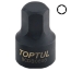 Головка HEX 8мм 1/4" (цілісна) TOPTUL BCDB0808