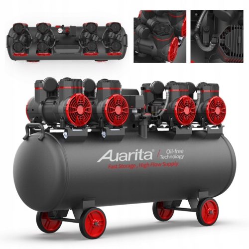 Компресор безмасляний поршневий 120л 220В  AUARITA 2-1450X4F120-220