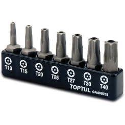 Набір біт 1/4" 7од. (Torx: T10-T40 з отвором)