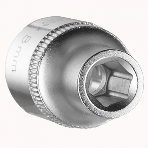 Насадка шестигранна коротка 1/2" 8мм CrV ULTRA (6070082)