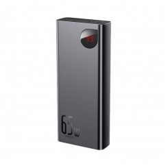 Зовнішній акумулятор Baseus Adaman Metal Digital Display QC 65W 20000mAh Чорний PPIMDA-D01