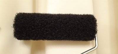 0614 Валик для нанесення фінішного покриття (сірий) 230 мм. з ручкою