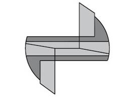 176.100.11 Фреза HW D=10 I=40 L=87 S=10x35 Z=2+1