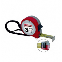 3х16 рулетка, нейлон, пластиковий корпус, 2 стопи, HAISSER Compact