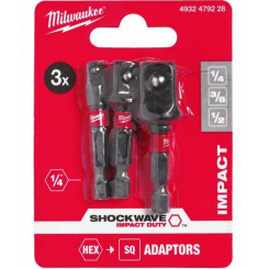 Набір перехідників з 1/4" HEX 1/4" КВАДРАТНИЙ