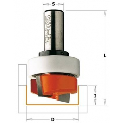801.127.11B Фреза  HM D=12,7 I=19 L=54 S=6,35 Z2 з підшипником