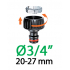 Адаптер 1/2"-3/4"В для конектора поливального шлангу бл.