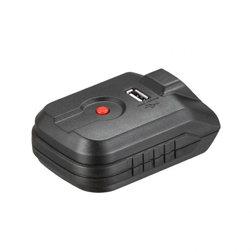 Адаптер для акумулятора Li-ion 20 В, USB 2A, LED ліхтар INTERTOOL WT-9300