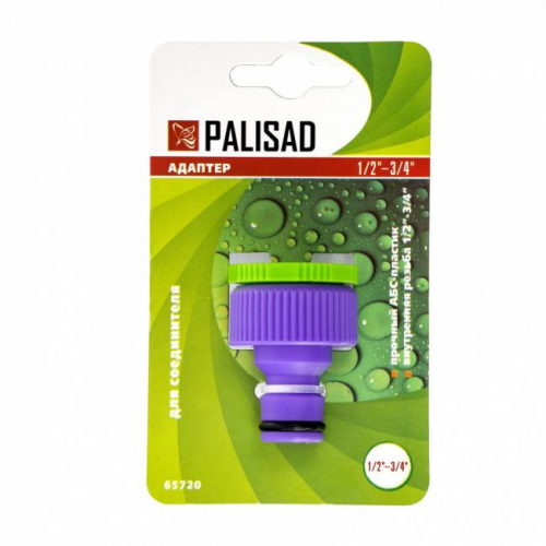 Адаптер пластмасовий, 1/2"-3/4", внутрішнє різьблення PALISAD