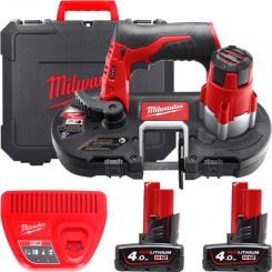 Аккумуляторная ленточная пила MILWAUKEE M12 BS-402C MILWAUKEE
