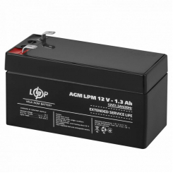 Акумулятор AGM LPM 12V - 1.3 Ah