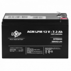 Акумулятор AGM LPM 12V - 7.2 Ah