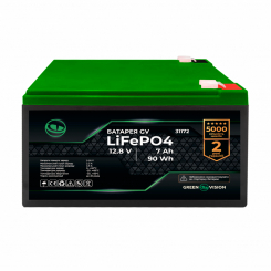 Акумулятор GV LiFePO4 12,8V - 7Ah (90Wh)