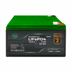 Акумулятор GV LiFePO4 12V (12,8V) - 9 Ah (115 Wh)