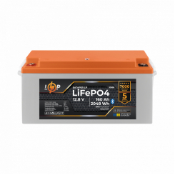 Акумулятор LP LiFePO4 12,8V - 160 Ah (2048Wh) (BMS 160A/80А) пластик Smart BT