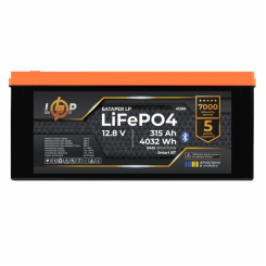 Акумулятор LP LiFePO4 12,8V - 315 Ah (4032Wh) (BMS 200A/100А) пластик Smart BT
