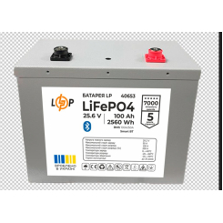 Акумулятор LP LiFePO4 25,6V - 100 Ah (2560Wh) (BMS 100A/50А) Метал Smart BT