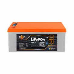 Акумулятор LP LiFePO4 25,6V - 280 Ah (7168Wh) (BMS 200A/200А) пластик Smart BT