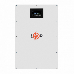 Акумулятор LP LiFePO4 51,2V - 100 Ah (5120Wh) (BMS 100A/50А) метал LCD Smart RS485/CAN JK настінний