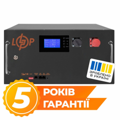 Акумулятор LP LiFePO4 51,2V - 315 Ah (16128Wh) (BMS SP 200A/100А) RM RS485/CAN LCD BL