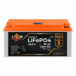 Акумулятор LP LiFePO4 LCD 24V (25,6V) - 90 Ah (2304) (BMS 80A/40A) пластик