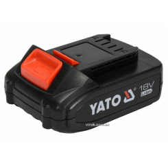 Акумулятор Li-Ion YATO : 18 В, 2 А/Год, тривалість заряджання- 1 год
