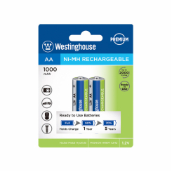 Акумулятор Westinghouse Ni-Mh 1000  АА/R6 2шт/уп blister