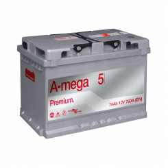 Акумулятор авто Мегатекс A-mega Premium (M5) 6СТ-74-А3 (прав) ТХП 760