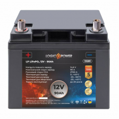 Акумулятор для автомобіля літієвий LP LiFePO4 12V - 90 Ah (+ слева)