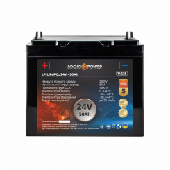 Акумулятор для автомобіля літієвий LP LiFePO4 24V - 50 Ah (+ слева)