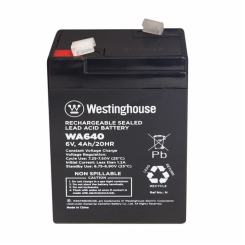 Акумулятор для електронної ваги свинцево-кислотний Westinghouse 6V, 4Ah, terminal F2 101*48*70 мм