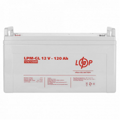 Акумулятор гелевий LPM-GL 12V - 120 Ah LogicPower