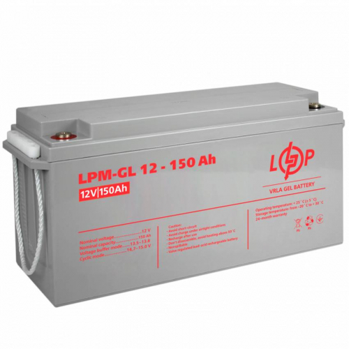 Акумулятор гелевий LPM-GL 12V - 150 Ah