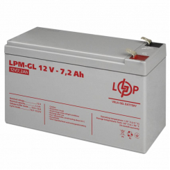 Акумулятор гелевий LPM-GL 12V - 7.2 Ah