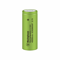 Акумулятор літій-іонний Westinghouse Li-ion ICR26650, 3,7V, 4500mAh, 1шт