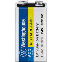 Акумулятор літій-іонний Westinghouse Li-ion  Крона 9V, 600mAh, 1шт