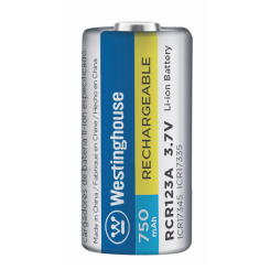 Акумулятор літій-іонний Westinghouse Li-ion RCR123A, 3.7V, 750mAh, 1шт