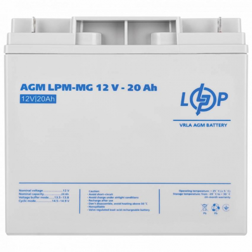 Акумулятор мультигелевий LPM-MG 12V - 20 Ah