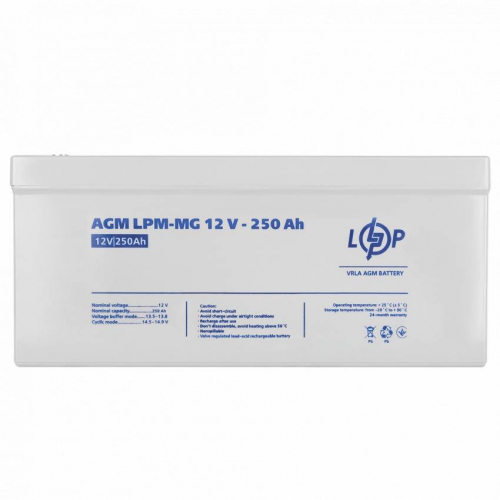 Акумулятор мультигелевий LPM-MG 12V - 250 Ah