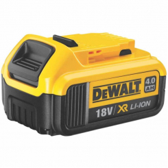 Акумуляторна батарея DeWALT DCB182, 18 В, 4 Ач, час заряджання 40 хв, вага 0.61 кг