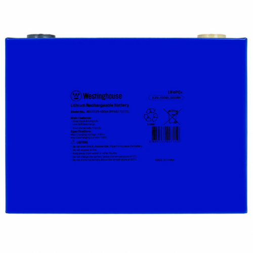 Акумуляторна батарея призматична LiFePO4 Westinghouse 3.2V 100Ah, 1шт