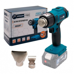 Акумуляторний фен PROFI-TEC DHG550PT (20V, 350-550 ºС, каркас, коробка)