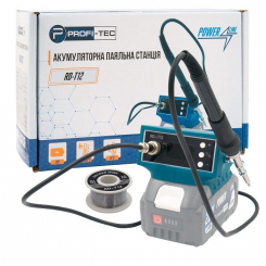 Акумуляторний паяльник PROFI-TEC RD-T12 (20V, 150–500°C, без акум. та зарядного, коробка)