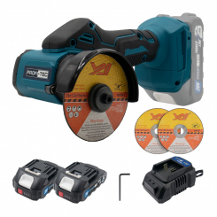 Акумуляторний універсальний різак PROFI-TEC PWS7620, 20В, диск Ø76мм, 2xPT2020MP 2,0Аг, зарядне