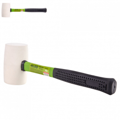 Alloid. Киянка гумова 680г, біла з ручкою із фібергласу