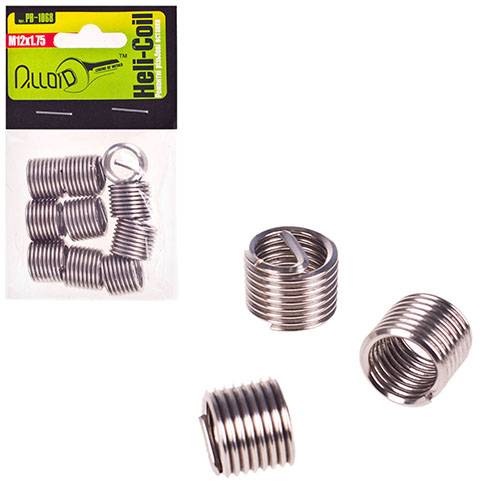 Alloid. Ремонтні різьбові вставки M12х1.75, 10 шт/уп. (РВ-1068)