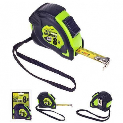 Alloid. Рулетка із автостопом полотна 8 м/25 мм.