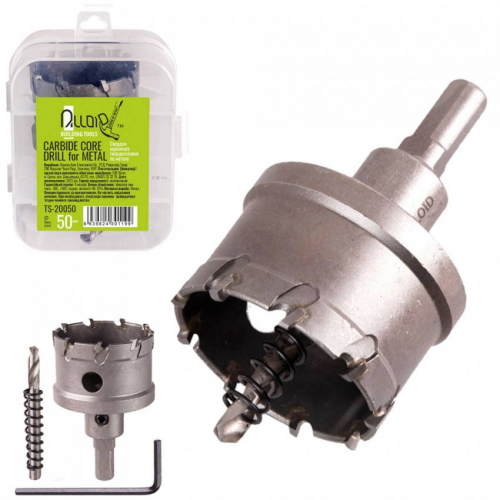 Alloid. Свердло корончате твердосплавне по металу 50мм (TS-20050)